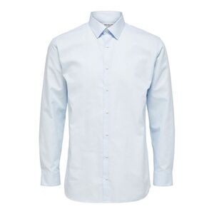 Selected Blue Cotton Dress Men's Shirt